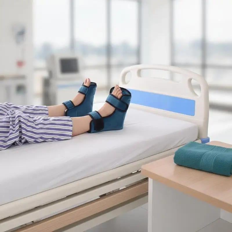 Druckentlastender Fersenprotektor Kissen gegen Wundliegen Weiche Verstellbare Hautfreundliche Fußstütze für Postoperative Patientenpflege – Detail 6