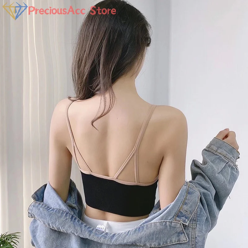 حمالات صدر مثيرة بدون خياطة للنساء ، ملابس داخلية مبطنة ، حمالة صدر عارية الظهر ، قمة النوم ، لياقة بدنية لاسلكية ، حمالة صدر بسحاب ، ملابس داخلية #5