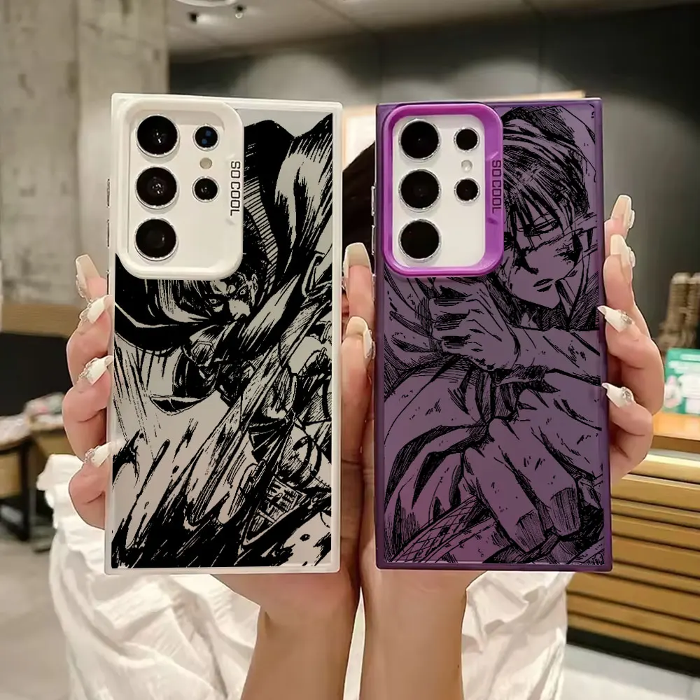 

Attack on Titan Ackerman Art S25 Ultra Case For Samsung Galaxy S25 S24 S23 S22 S21 FE S20 Ultra S24 Plus Shockproof Phone Cover