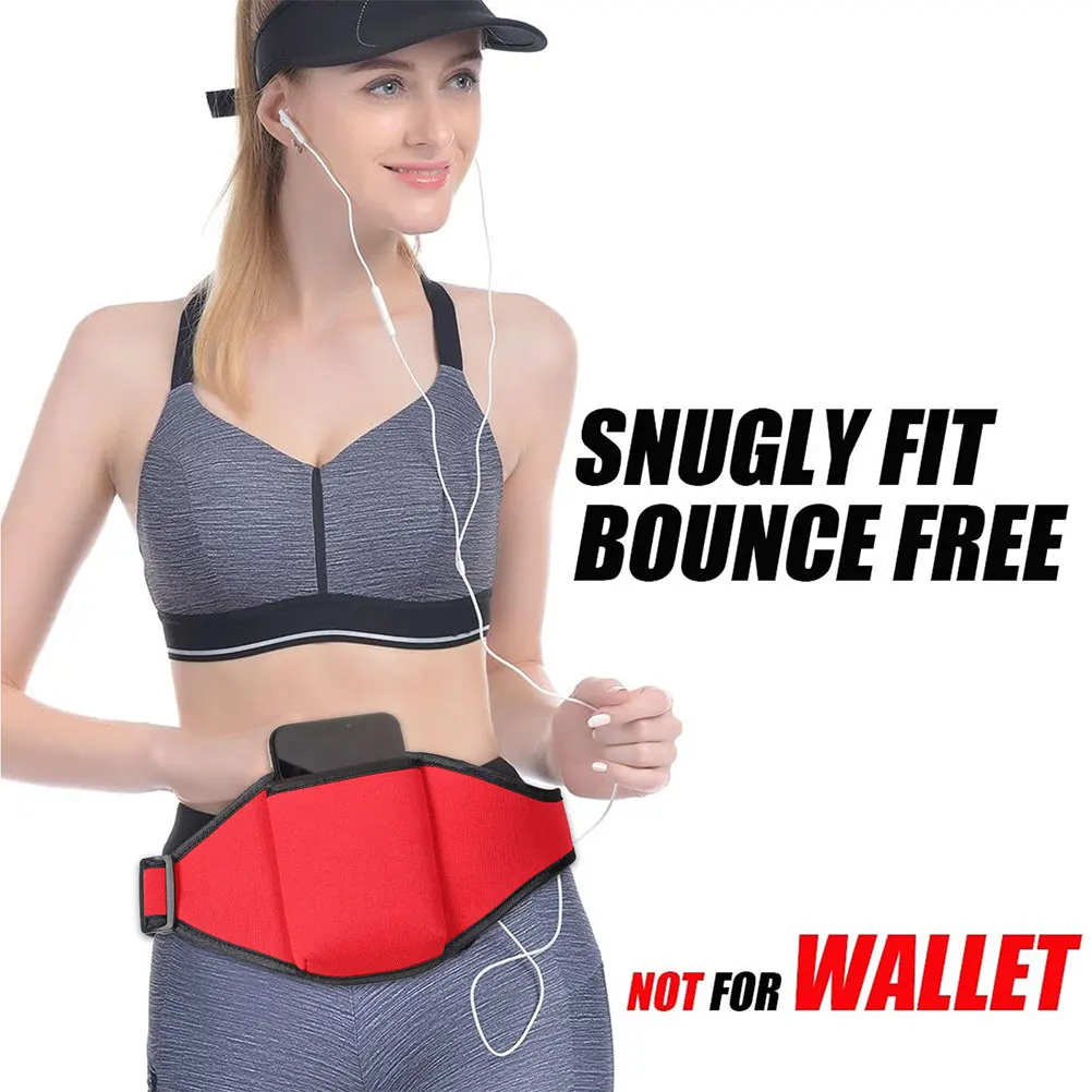 

2pcs Mic Belt Microphone Waist Pack Lightweight Adjustable Running Fitness Belt Bag Phone Pocket Durable Sports Pouch For Gym