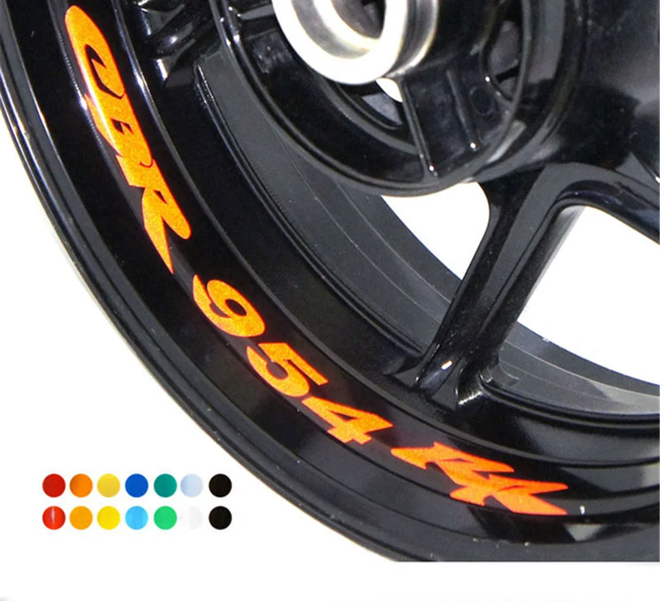 Motorcycle INNER RIM Decals Wheel Reflective Stickers Waterproof Trend Frame Decals For  CBR954RR CBR 954 RR CBR 954RR Logo