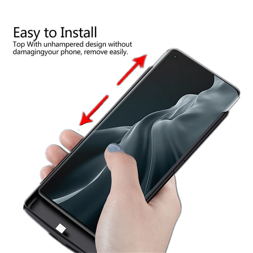 6800mAh Battery Charger CasesFor Xiaomi Mi 11 Ultra External Battery Charging Cover For Xiaomi 11 Pro 11 lite 5G Power bank Case