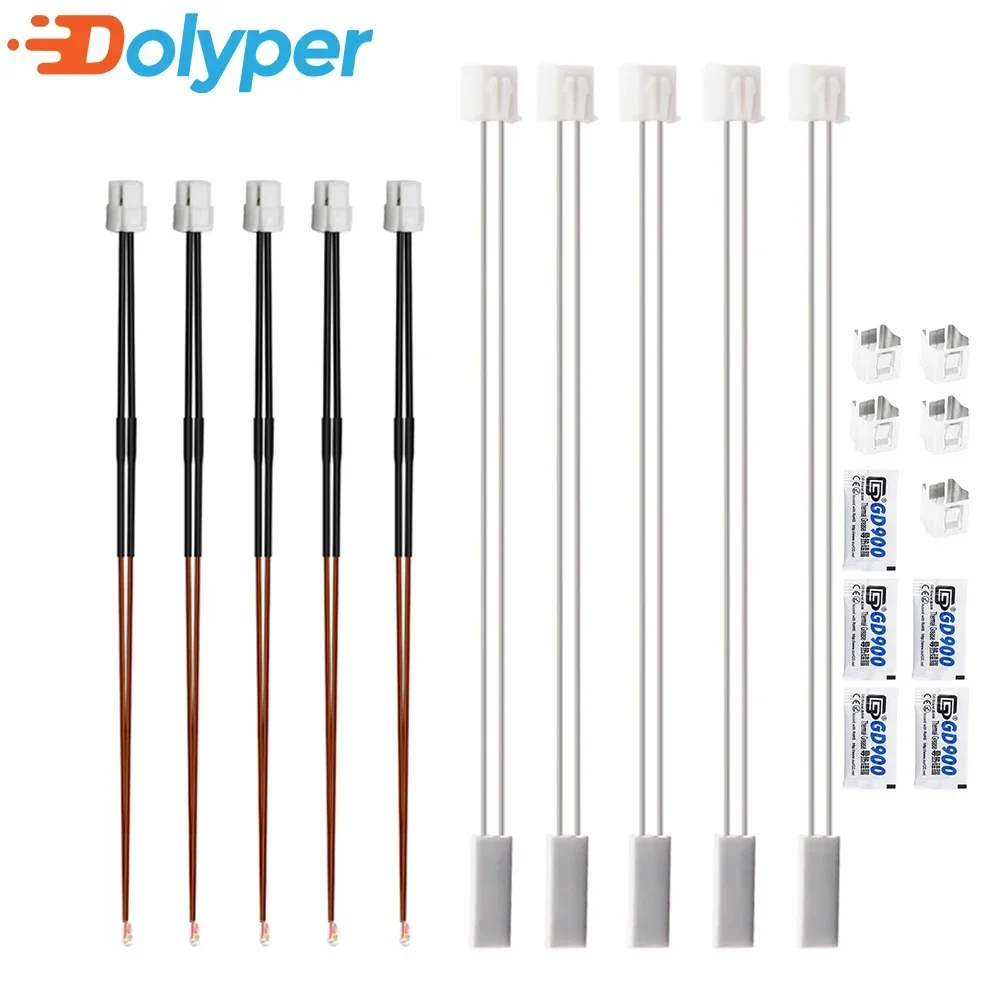 10pcs Thermistor & Ceramic Heating Plate For Bambu Lab X1/X1-Carbon 3D Printer Hotend Heater Cartridge 24V 58W 3D Printer parts