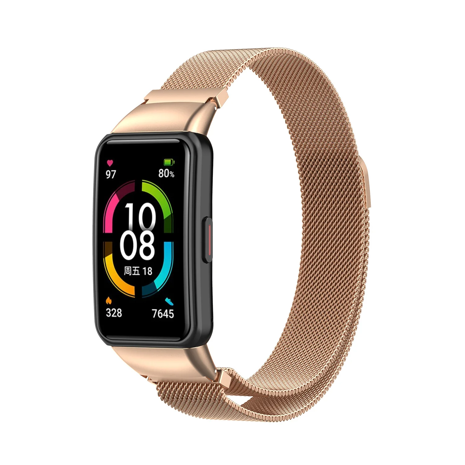 Cinturino magnetico milano per Huawei Band 6 6pro cinturino di ricambio per cinturino intelligente in acciaio inossidabile per cinturino in metallo Honor Band 6