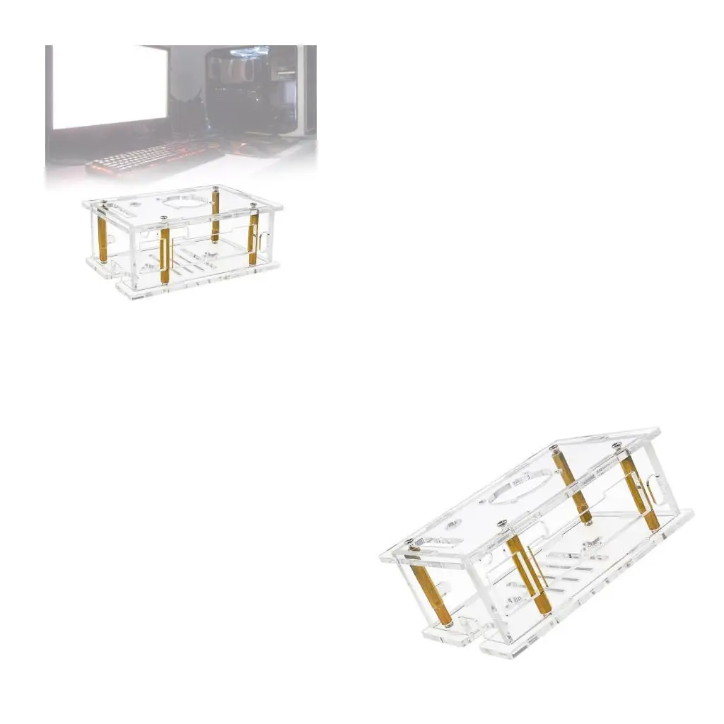 

652F Acrylic Case For RV2 Case with Fan Heatsink Set Cooling Heatsink Coolers Shell