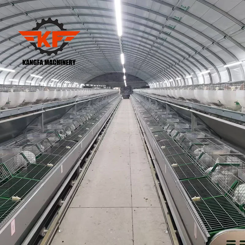 Jaulas para conejos con bandejas de plástico / Jaulas para conejos de dos pisos