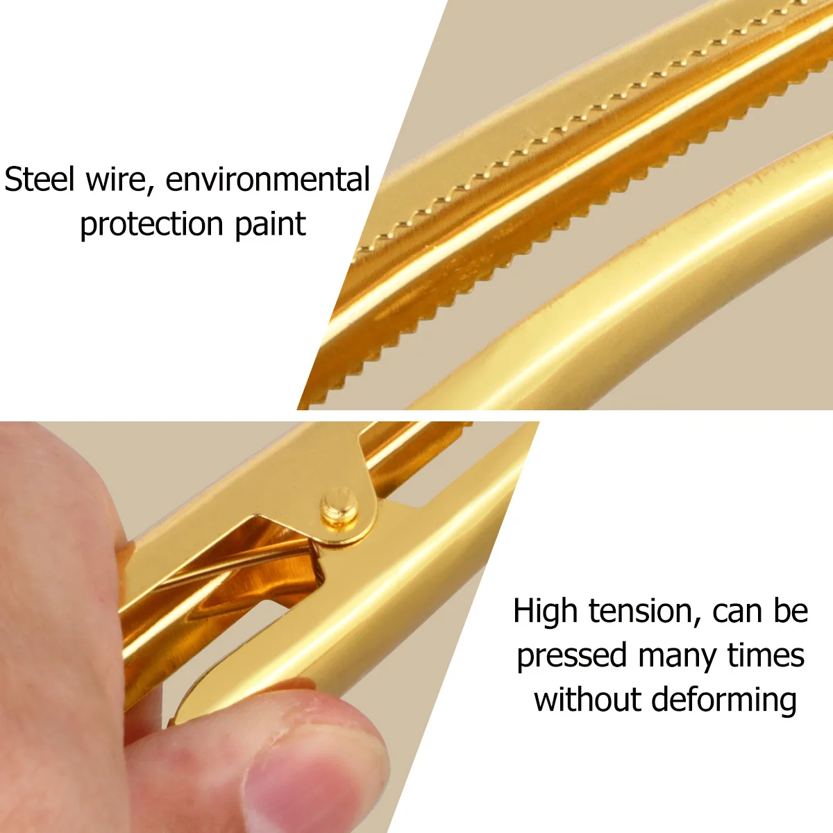 

12pcs Large Metal Hair Clips Salon Sectioning Rust-Proof High-Tension Gripping Securely Fine Teeth Design Professional