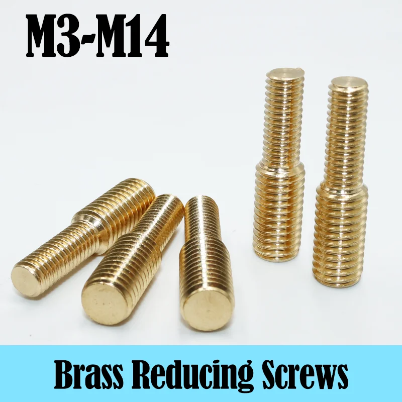 

M4 M5 M6 M8 M10 M12 Conversion Screw Brass Metric Thread Double-end Converter Copper Reducing Security Bolt for Camera Adapter