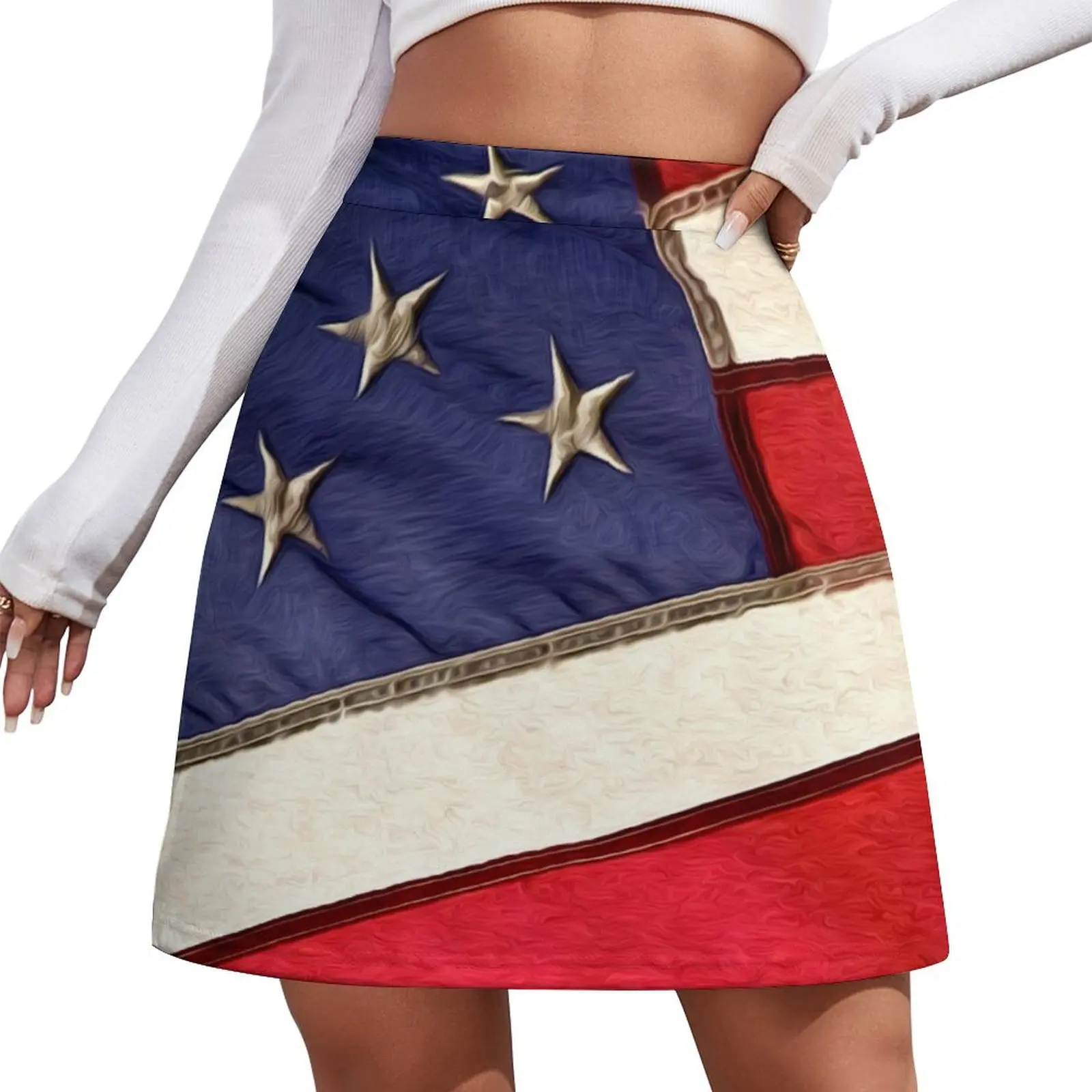 

Patriotic American Flag Mini Skirt night club outfits women's summer dress 2026 skirt women