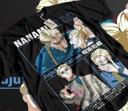 Nanami Kento T-Shirt Jujutsu Kaisen JJK Anime Manga gömlek yumuşak Tee tüm boyutları