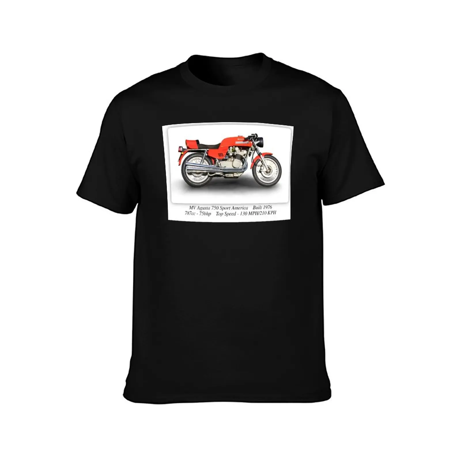 MV Agusta 750 Sport America - A3 Print Poster on Photographic Paper T-Shirt anime figures graphics clothing for men