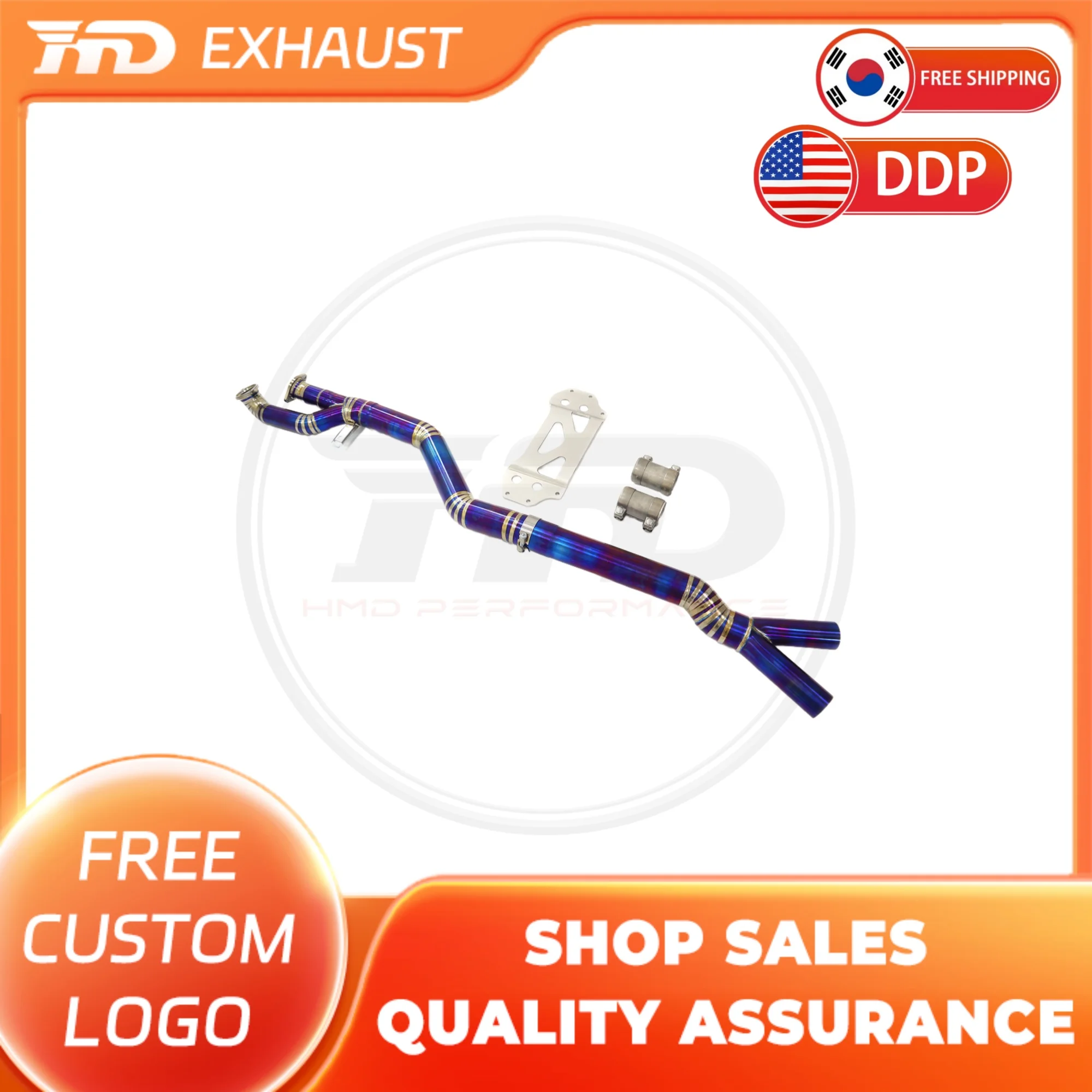

HMD Titanium Alloy Exhaust System Performance Mid-Pipe Front Pipe for BMW M2 G87 3.0T