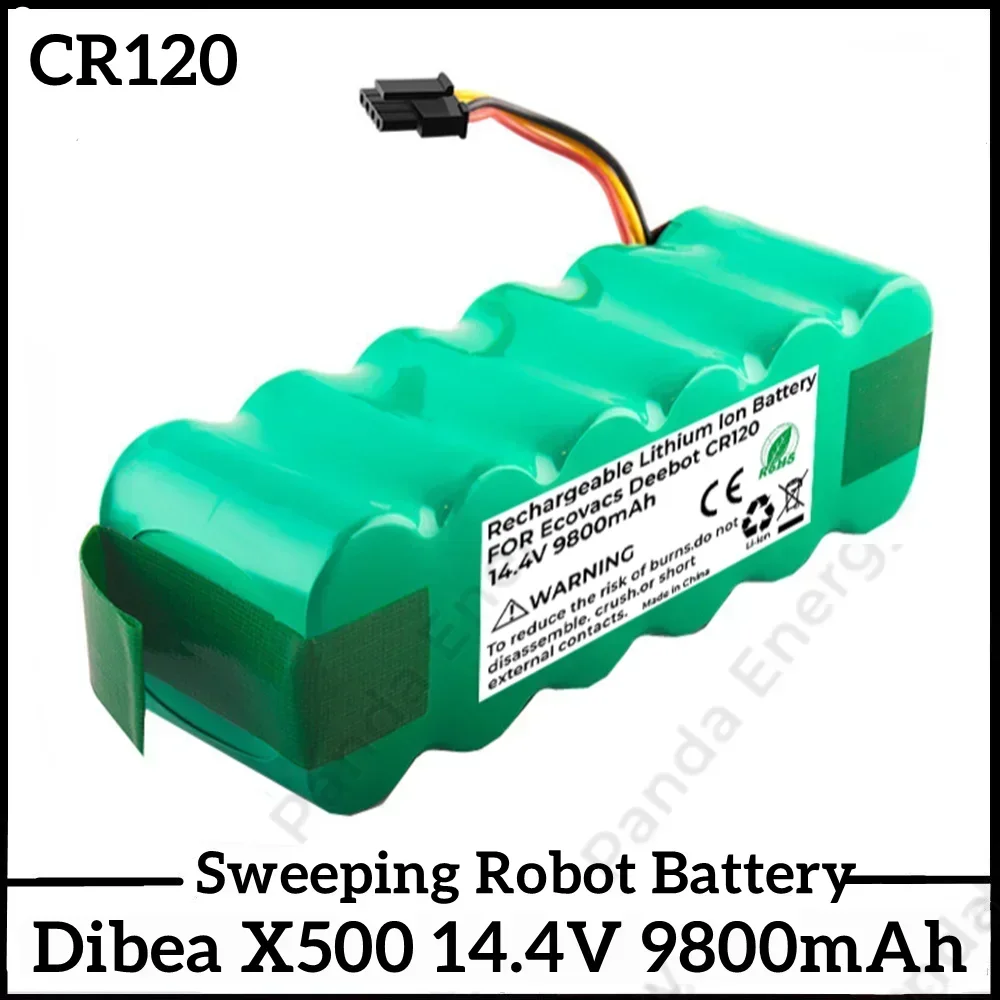 Neues Upgrade 14,4 v 9800mah Batterie für Panda x500 dibea x500 x580 x900 haier t322 t321 t320 Staubsauger cr121 cr540 Batterie