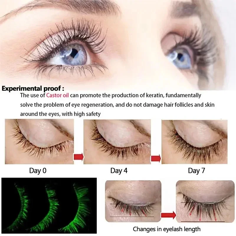 7 Days Eyelash Growth Serum Natural Thick Slender Curly Eyelash Fast Growing Solution Lash Lift Lengthening Korean Cosmetics Kit