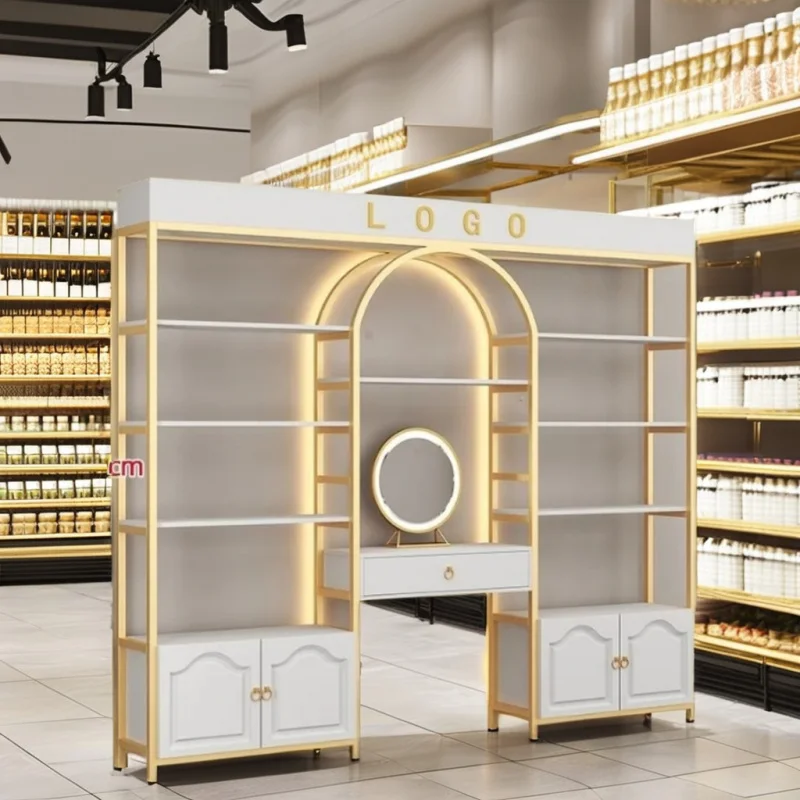 custom.Customized Modern Simple Design Shelving Displaying Nail Polish Products Beauty Spa Cosmetic Stores
