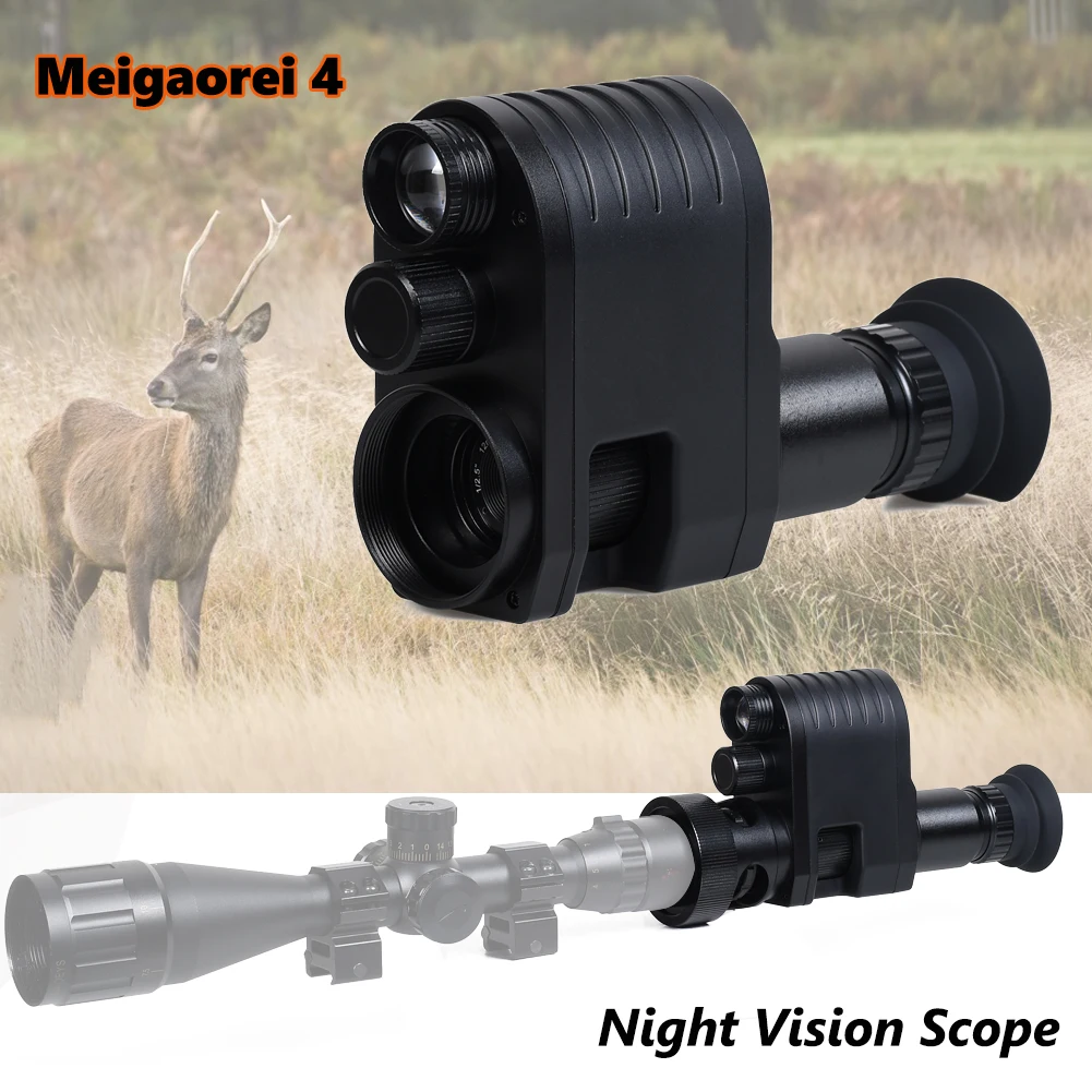 

Megaorei 4 Night Vision Rifle Scope HD1080P Video Photo Record Hunting Optical Sight Camera 850nm Laser Infrared IR