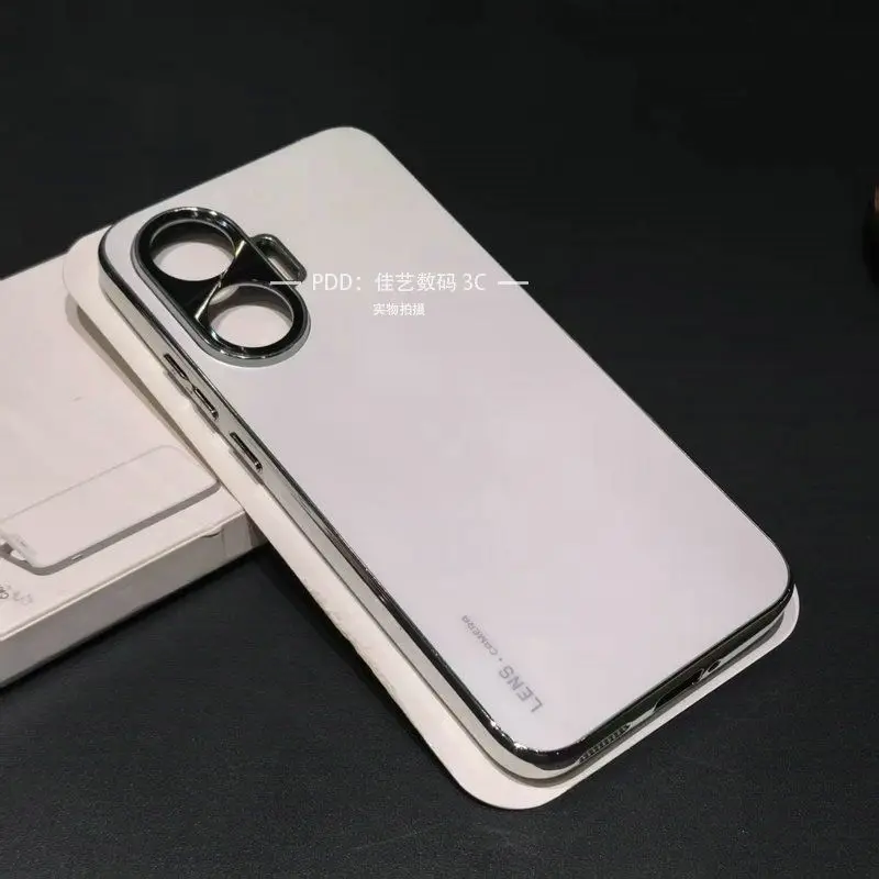 

For POCO F7 X7 Pro Ultra Case Luxury Streamer Frosted Acrylic Electroplating Lens Frame Cover For POCO F7 Skin-friendly feel