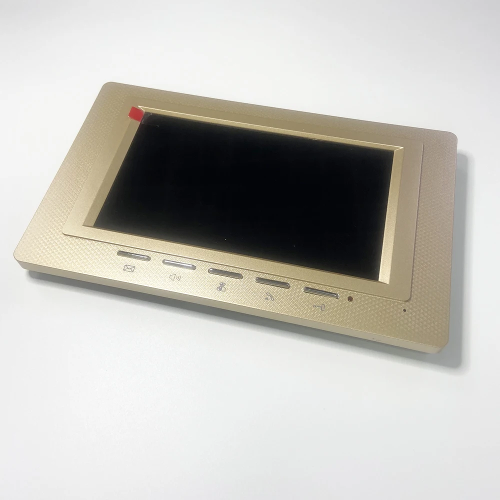 1Set 7" Color Screen Wire 1 Camera 2 Display Video Door Phone Intercom System Talk Back Door Bell for Visitor Waterproof Camera