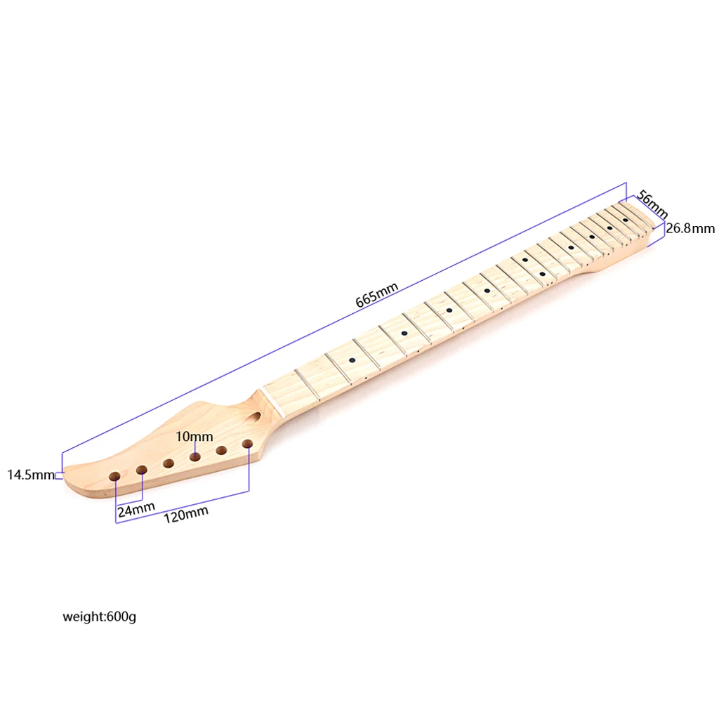 

1pcs 22 Fret Guitar Neck Maple Rosewood Fingerboard For Electric Guitar Neck Replacement 3 styles available