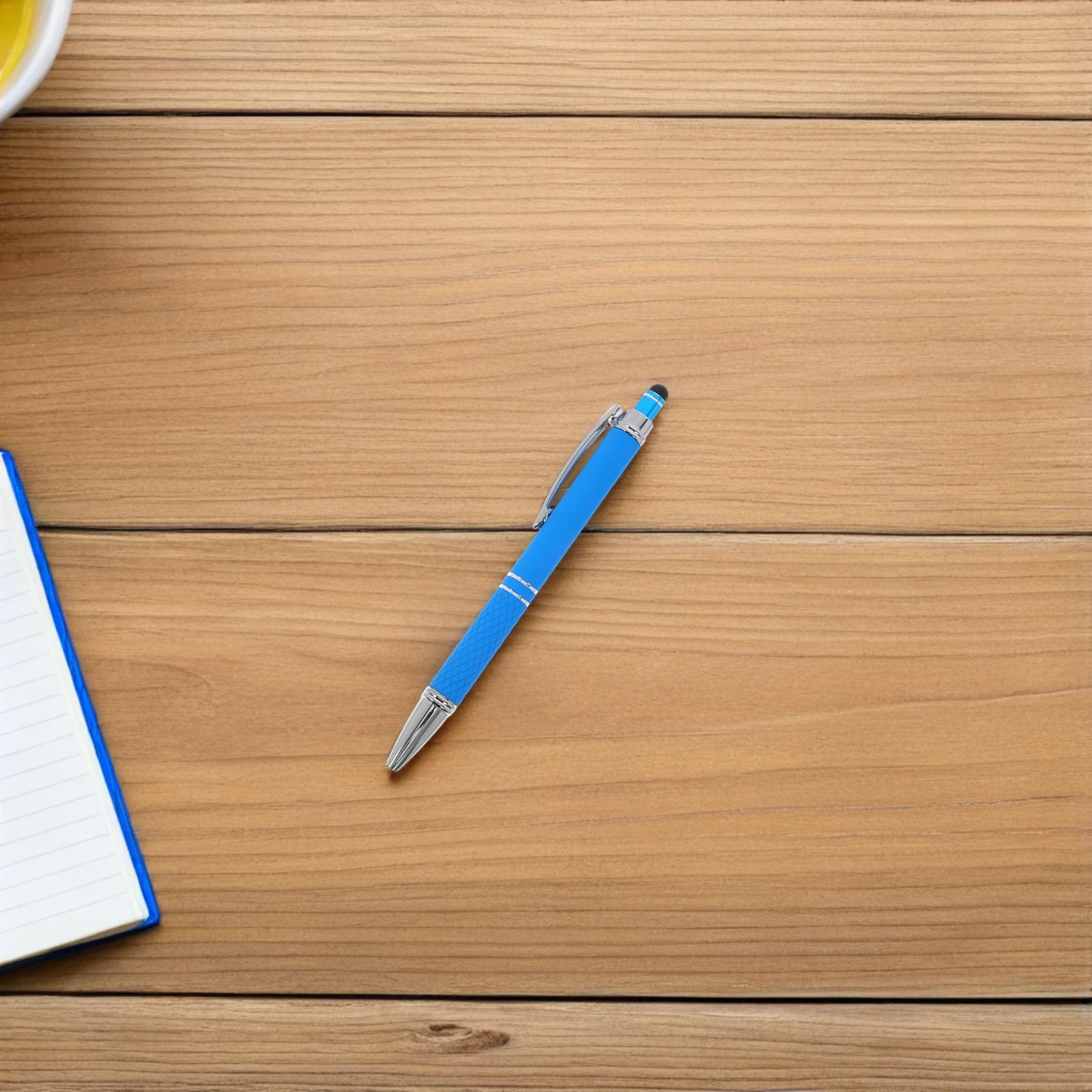 

12pcs Metal Ballpoint Pens 2-In-1 Stylus Tip Retractable Fine Point Smooth Writing Office School Stationery Pens