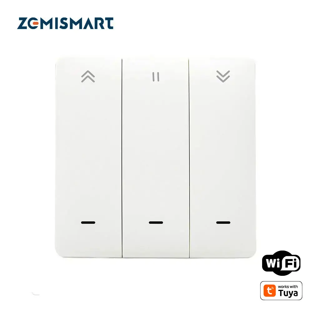 

Zemismart Wi-Fi переключатель для штор настенный переключатель работает с приложением Tuya Smart Life Alexa Google Home голосовое управление