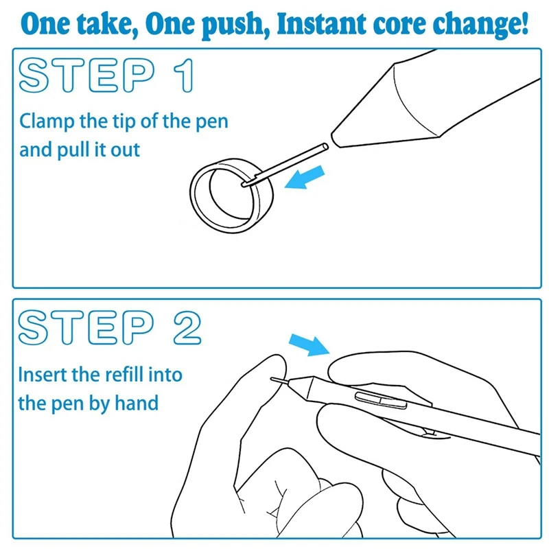 10Pcs/Lot Standard Pen Nibs Replacement For Wacom PTH-460,PTH-660,PTH-860,DTH-1320,DTH-1620 Pens With Removal Tool-ABLE
