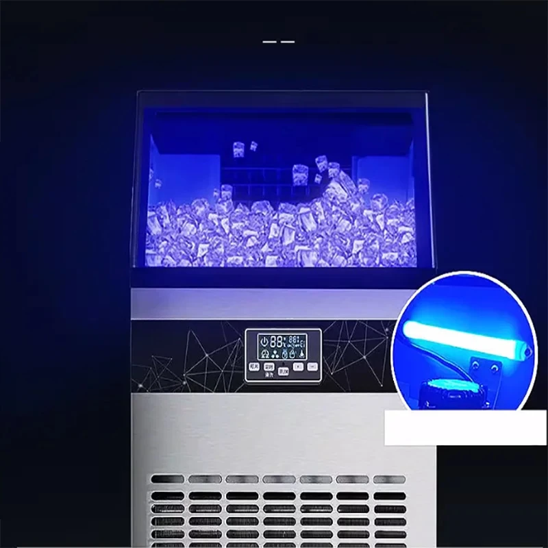 Maquina De Hielo  Countertop Ice Cube Block Making Maker Home   Commercial Ice Maker Machine for Business Prices
