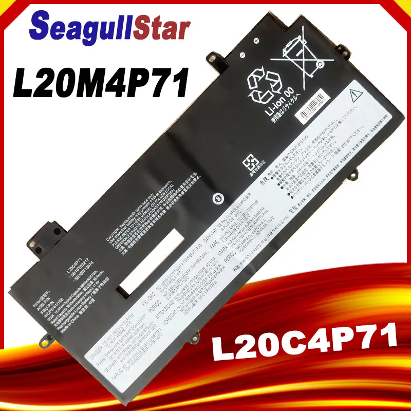 NEW L18M4P72 L18C4P71 Battery For Lenovo Thinkpad X1 Carbon 7th 2019 2020 Series L18L4P71 SKB10K97642 02DL004 02DL005 51WH