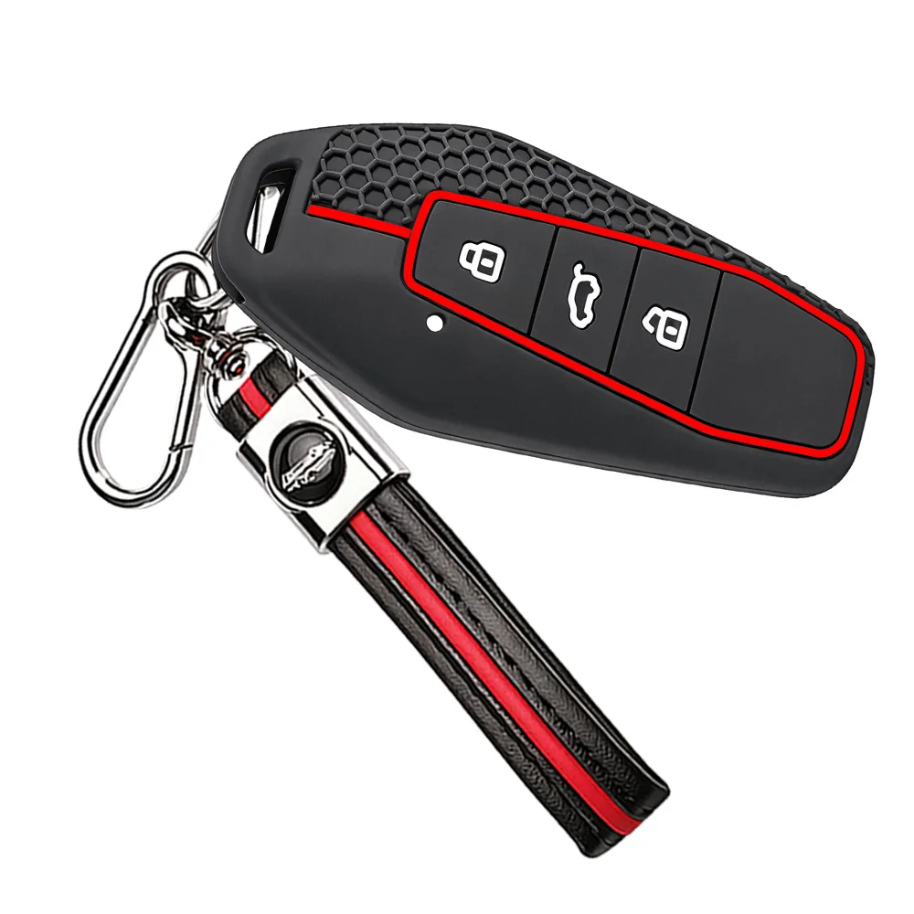 Key Fob Case With Wrist Strap For Chery Jaecoo J5 Jaecoo J7 Tiggo 7 Pro Tiggo 7 Pro Max Tiggo 8 Tiggo 9 Omoda C5 Anti Slip