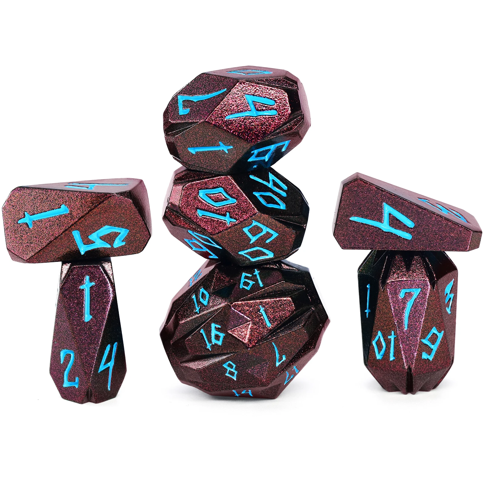 

Metal DND Dice Set, Dungeons and Dragons Dice of 7 RPG Dice Set Metal Unique Cool Stonehenge Theme Polyhedral Dice Set