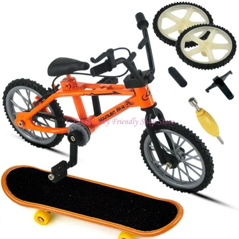 85AE Mini alliage doigt vélo Sport vélo touche bricolage pour jeu créatif skateboard