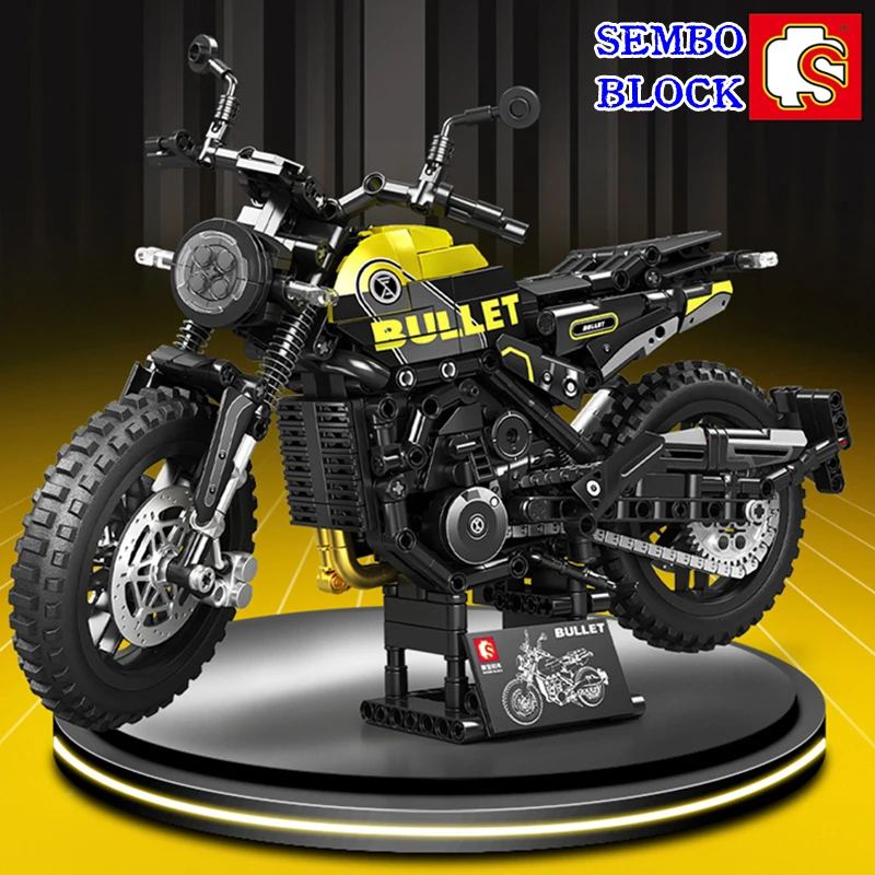 

SEMBO motorcycle building block racing model difficult to assemble figure collection commemorative ornaments birthday gift