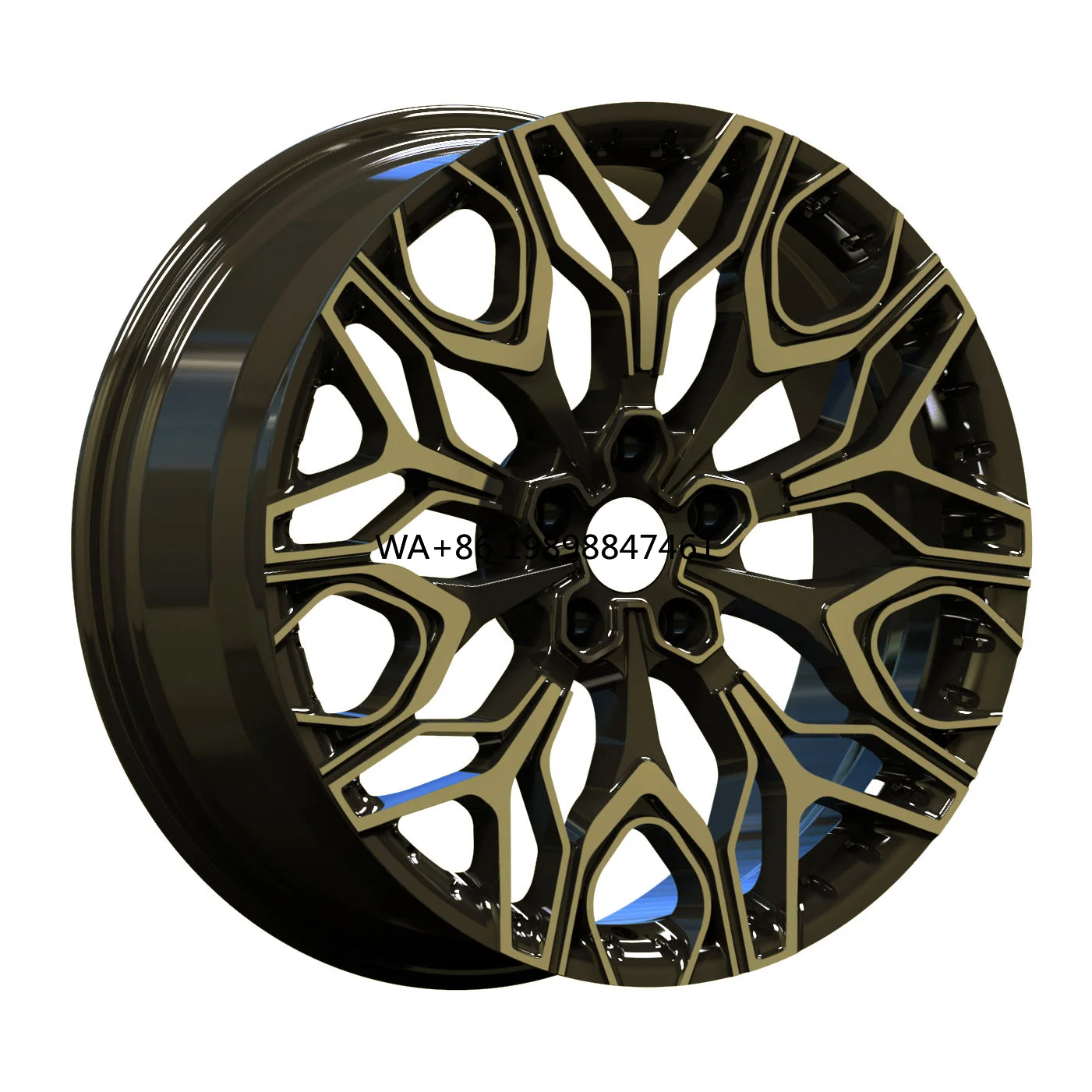 

New Custom Alloy Forged Monoblock Multi Spoke Black Rims 15 -24 Inch Te37 5x114.3 5x108 5x112 for Passenger Car Wheels