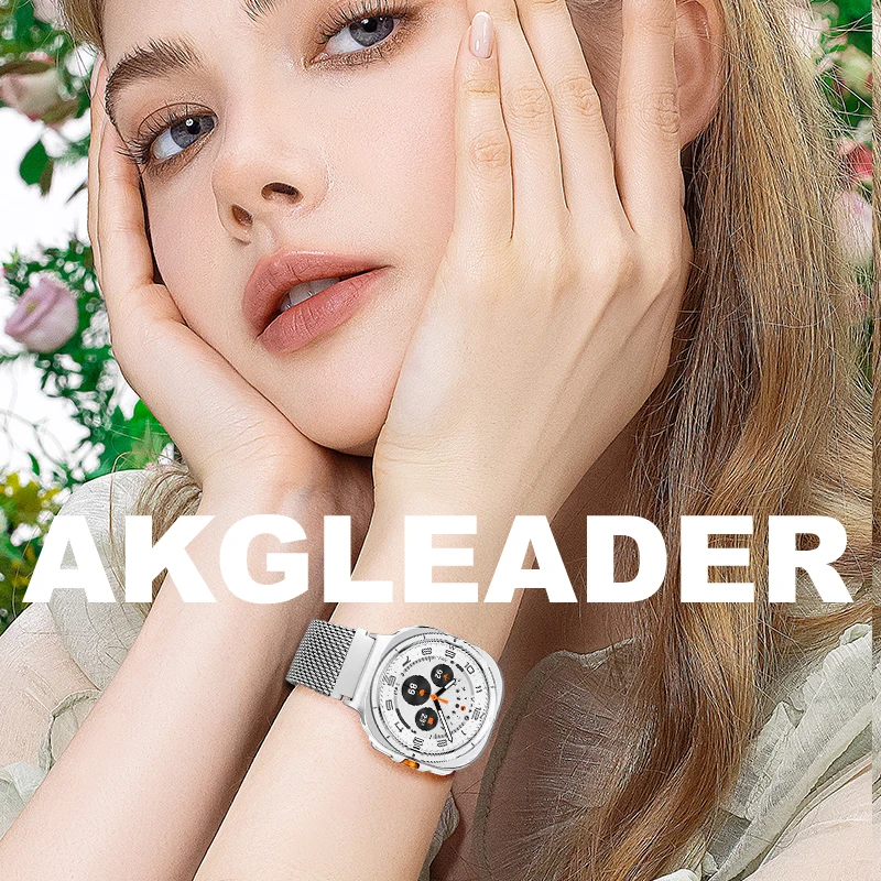 AKGLEADER Pure Titanium Buckle watch band for Samsung Galaxy Watch 8 classic 46mm 40mm 44mm band for watch 7 Ultra 47mm strap