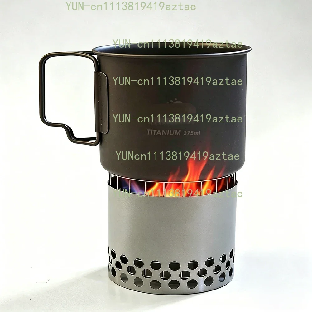 Titanium Windproof Stand for Alcohol Stove, Adjustable Support for Copper Alcohol Stoves, Single-Point Oxygen Supply