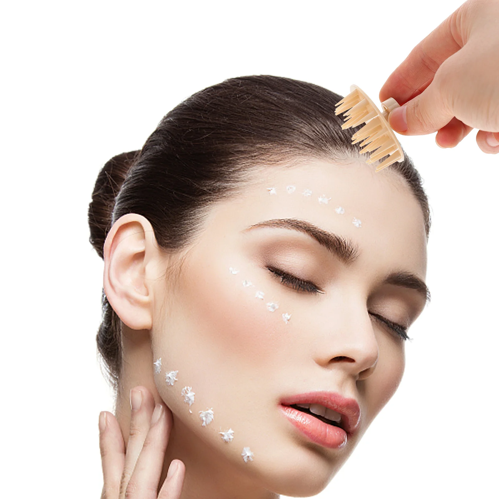 

2Pcs Silicone Hair Scalp Massager Brush Dual Use Shampoo Brush Anti-Slip Handle Head Washing Comb Removes Dandruff Cleans Scalp