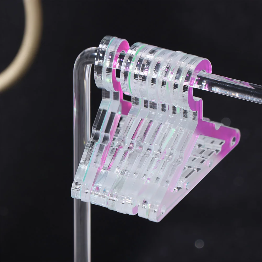 

Jewelry Organizer 16pcs Hangers Shaped Jewelry Holder Detachable DIY Dangle Earrings Display Racks Transparent Acrylic