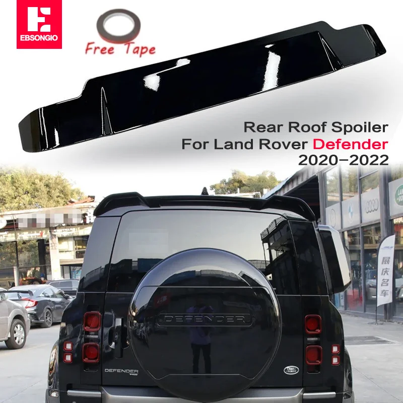 Rear Roof Spoiler For Land Rover Defender 2020 2021 2022 High Quality Carbon Fiber Car Rear Wing Sport Accessories Body Kit