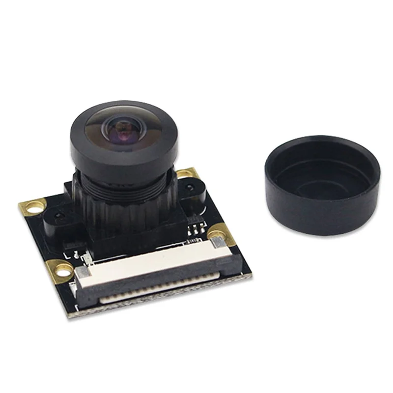 Well Made-160 Degree OV5647 Camera Module For Raspberry Pi 3B+ 4B Adjustable Focus HD 5 Million Pixel 2592X1944 With FFC Cable R