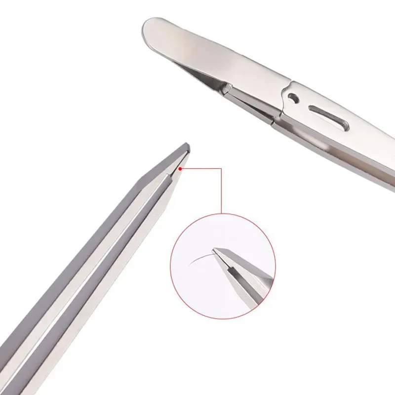 High-Quality Eyebrow Tweezer Colorful Hair Beauty Fine Hairs Puller Stainless Steel Slanted Eye Brow Clips Removal Makeup Tools