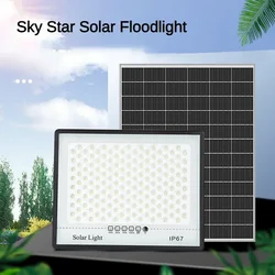 100/200/300W Solar Lamp Outdoor Waterproof Spotlight Led Light Outdoor Lamp with Remote Control Solar Street Lamp Light Control