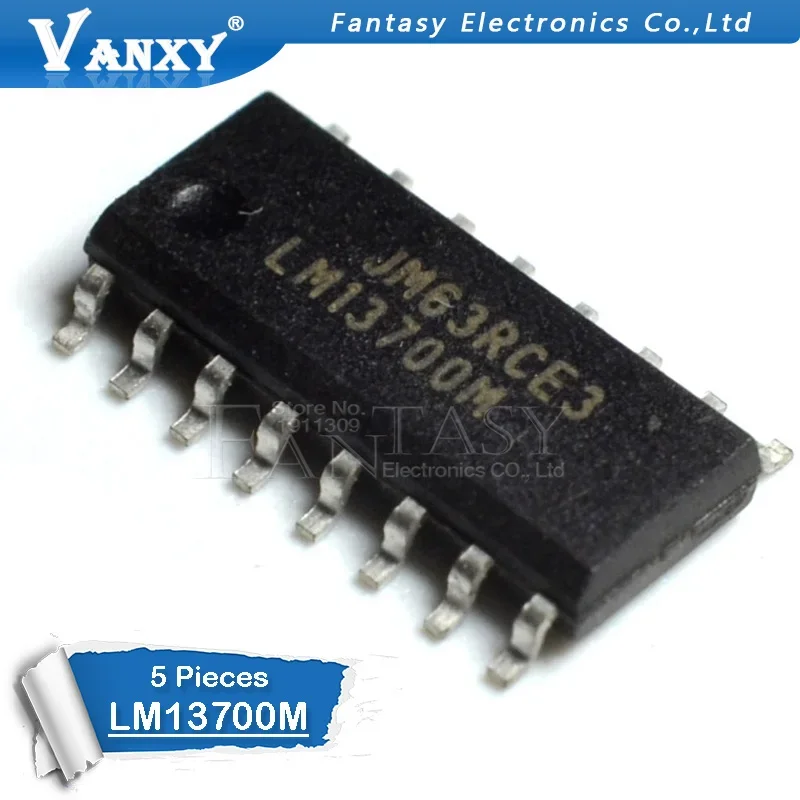 LM13700M SOP-16 LM13700MX SOP16 LM13700 SOP SMD, 5 unidades