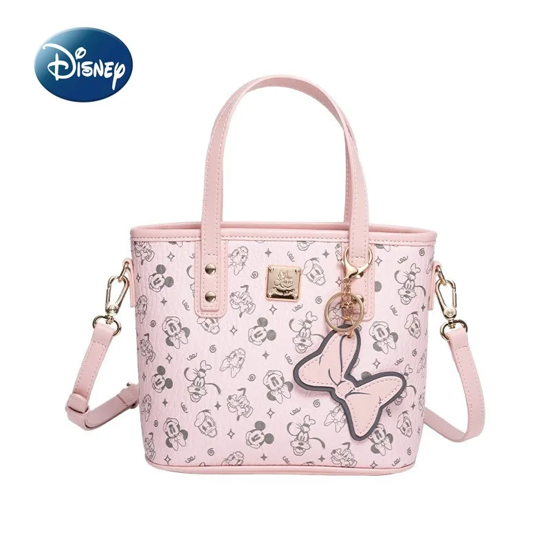 Disney Minnie New Mini Women's Shoulder Messenger Bag Fashion Trend Women's Shoulder Bag Pink Mini Women's Bag High Quality