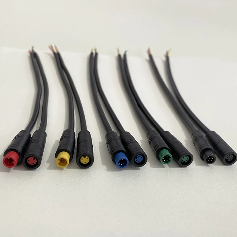 M6 M8 2/3/4/5/6-poliger Julet Stecker/Buchse Elektro-E-Bike Verbindungsstecker Kabel Signal Sensor Wasserdichter Roller-Kabelverbinder – Detail 9