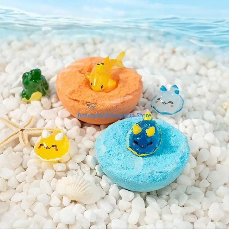 40JD Pack Of 12pcs Surprise Bath Ball With Hide Animal Toy Easter Gift For Kids Fun Color Changing Bubble Experiences