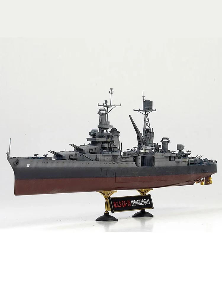 Academy Assembled Ship Model Kit AC14107 USS Indianapolis Heavy Cruiser CA-35 1/350 scale