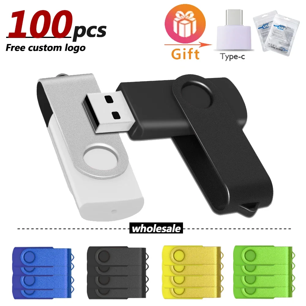 

100pcs/lot wholesale price metal usb 2.0 flash drive 4GB 8GB 16GB usb pendrive 32GB 64GB usb memory stick Custom logo gifts