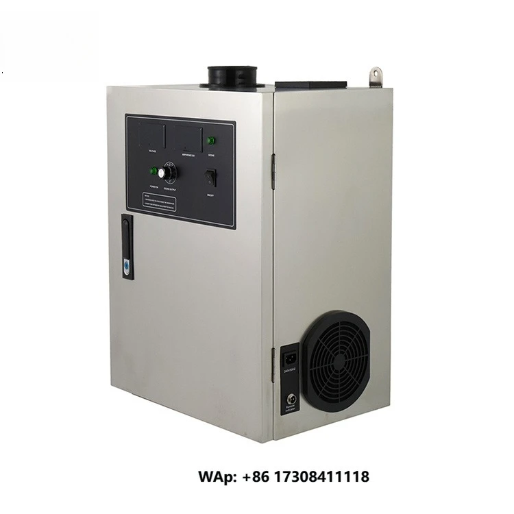 QJOZONE Duct Ozone Generator Air Purifier 50g/h Ozone Machine, Ozone for Kitchen Grease Oil Gas Treatment Odor Removal