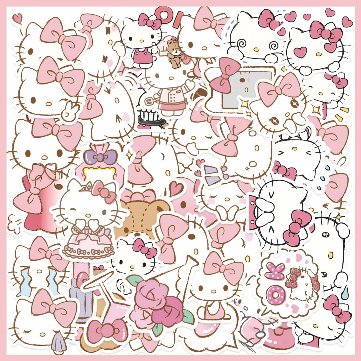 

50PCS Cute Kawaii Stickers DIY Bike Travel Luggage Guitar Laptop Waterproof Graffiti Decal Sticker for Kid