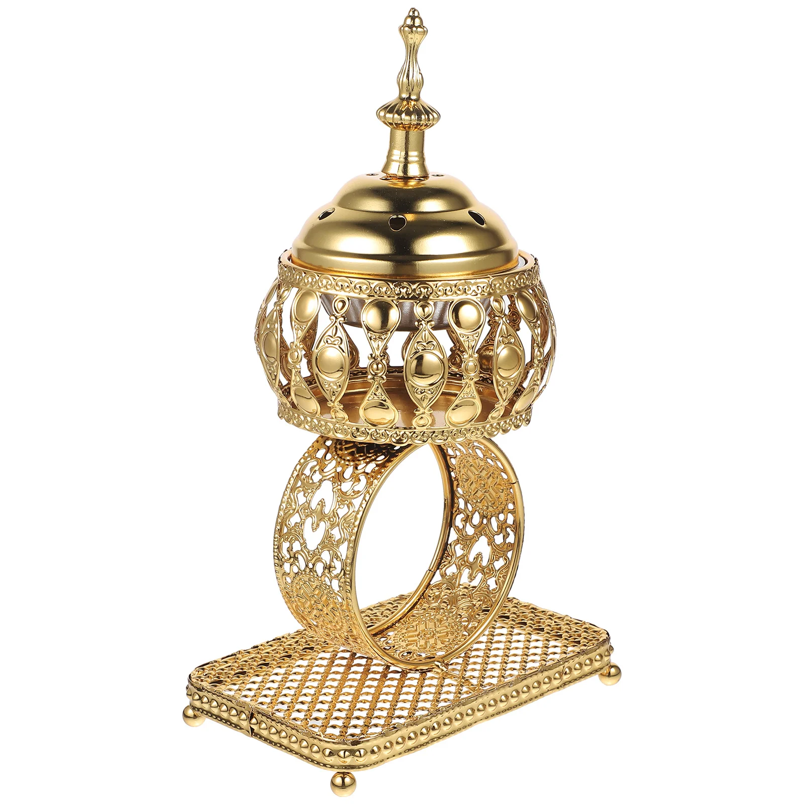 

Arabic Censer Metal Incense Burner Exquisite Desktop Holder for Bedroom Study Party Festival Decor Incense Burner Ornament
